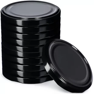 Metalowe wieczka do słoików Valsta 10 szt. 66mm czarne - Pojemniki kuchenne - miniaturka - grafika 1