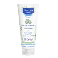 Żele do mycia twarzy - MUSTELA 2w1 żel oczyszczający z awokado 200ml - miniaturka - grafika 1