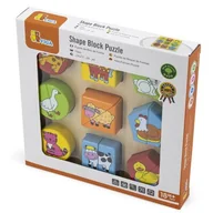 Puzzle - VIGA Toys Puzzle Edukacyjne Drewniane Zwierzęta 59585 - miniaturka - grafika 1