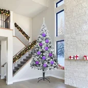 Bombki - vidaXL Zestaw Bombek Choinkowych 4 pcs Liliowy - miniaturka - grafika 1