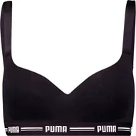 Biustonosze - Stanik sportowy damski Puma Padded Top 1P Hang czarny 907863 04-S - miniaturka - grafika 1