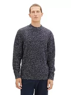 Swetry męskie - TOM TAILOR sweter męski, 32735 - Sky Captain Fancy Structure, XXL - miniaturka - grafika 1