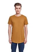 Koszulki męskie - Urban Classics Męski T-shirt Shaped Long Tee jednokolorowy, długi krój koszulka męska, dostępna w wielu różnych kolorach, rozmiary XS-5XL, Rowek, 3XL - miniaturka - grafika 1