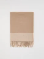 Czapki damskie - Reserved - Szal z domieszką wiskozy - kremowy - miniaturka - grafika 1