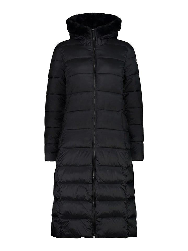 CMP Płaszcz pikowany w kolorze czarnym