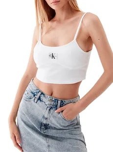 Calvin Klein Top w kolorze białym - Koszulki i topy damskie - miniaturka - grafika 1
