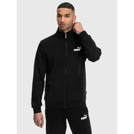 Bluzy sportowe męskie - Bluza Męska Puma ESS Track Rozpinana Stójka Ocieplana Czarna 586694-01 - miniaturka - grafika 1