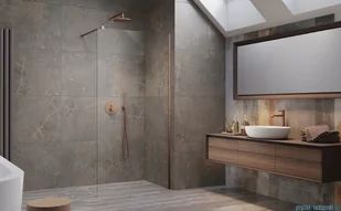 Radaway Modo New II Brushed Copper kabina Walk-in 65x200 szczotkowana miedź 389065-93-01 - Kabiny prysznicowe Radaway Modo New II Brushed Copper kabina Walk-in 65x200 szczotkowana miedź 389065-93-01 - Kabiny prysznicowe - miniaturka - grafika 3