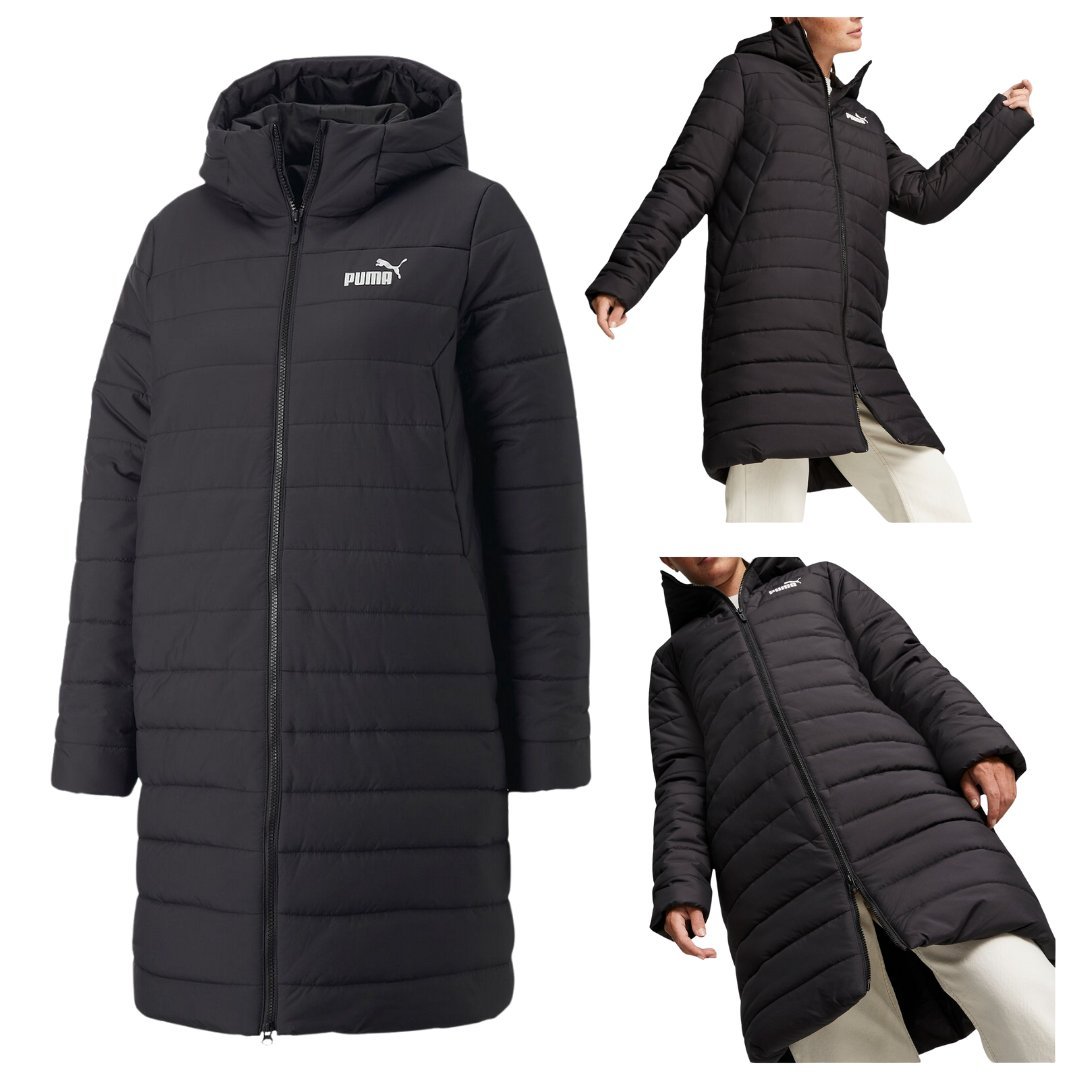 Płaszcz ocieplony damski Puma Essentials Hooded Padded 848942 r.XS