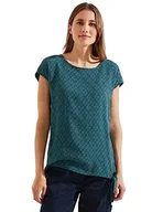 Bluzki damskie - CECIL Letnia bluzka, Deep Lake Green, XL - miniaturka - grafika 1
