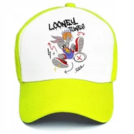 Czapki i chusty sportowe męskie - Czapka z Daszkiem TUNES LOONEY Dla Fana Kreskówek Wzory Biało Żółta - miniaturka - grafika 1