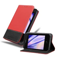 Etui i futerały do telefonów - Etui Cadorabo dla Apple iPhone 4 / 4S Etui ochronne w kolorze czerwonym Etui SHANDY Etui książkowe Etui ze sztucznej skóry - miniaturka - grafika 1