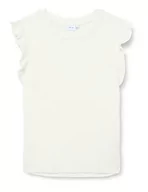 Koszulki i topy damskie - Vila Damska koszulka VIRIL O-Neck Flounce Knit Vest-NOOS z dzianiny, biała Alyssum, XS, White Alyssum, XS - miniaturka - grafika 1