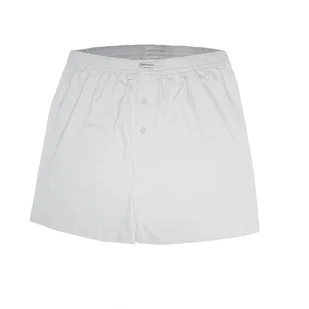 Białe Bokserki Męskie Majtki Bawełniane Luźne Wygodne Z Rozporkiem 3Xl - Majtki męskie - miniaturka - grafika 1