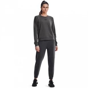 Damski longsleeve treningowy Under Armour Rival Terry Crew - Koszulki i topy damskie - miniaturka - grafika 1