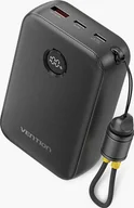 Powerbanki - Vention 20000mAh 2 x USB-C 1x USB-A z wyświetlaczem 22.5W czarny - miniaturka - grafika 1