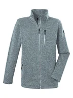 Odzież trekkingowa męska - Killtec Kurtka polarowa "KOS 471" w kolorze szaroniebieskim - miniaturka - grafika 1