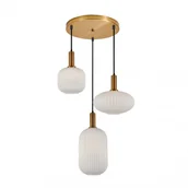 Lampy sufitowe - Lampa wisząca DELLA 3xE27 - złoty - miniaturka - grafika 1