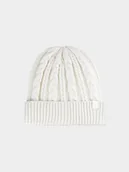 Czapki damskie - 4F Czapka zimowa damska - biała Uniwersalny - miniaturka - grafika 1