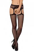 Bielizna erotyczna damska - Obsessive S232 garter stockings Rajstopy - miniaturka - grafika 1