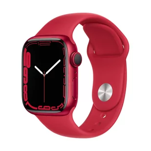 Apple Watch Series 7 GPS 41mm Aluminium Czerwony - Smartwatch - miniaturka - grafika 2
