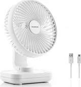 Gadżety USB - Wentylator USB InnovaGoods InnovaGoods Rechargeable Desk Fan Fanrec O5,4'' 36 - miniaturka - grafika 1