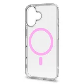 Etui i futerały do telefonów - Etui CELLY Gelskinmag do Apple iPhone 16 Przezroczysto-różowy - miniaturka - grafika 1