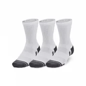 Skarpetki damskie - Skarpetki treningowe uniseks (3-pack) Under Armour UA Performance Cotton Mid - białe - miniaturka - grafika 1