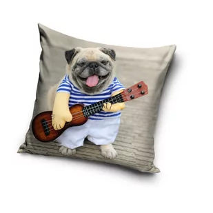 CX Poszewka Pies PD181008A Buldog angielski 40x40 cm 14695 - Poszewki na poduszki - miniaturka - grafika 1