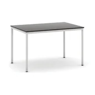 Stoły - B2B Partner Stół do jadalni 1200 x 800 mm, blat wenge, nogi jasnoszare 555681 - miniaturka - grafika 1