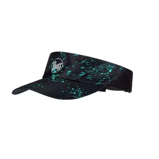 Czapki i chusty sportowe damskie - BUFF® Daszek Visor Patterned SPECKLE BLACK Adult - grafika 1