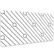 Podkładki na biurko - Podkładka mata ochrona biurka Wzór w paski 100x50cm, Dywanomat - miniaturka - grafika 1