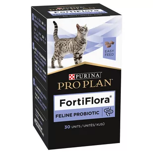 Purina Pro Plan Fortiflora Feline Probiotic, kostki do żucia - 2 x 15 g (2 x 30 szt.) - Suplementy i witaminy dla kotów - miniaturka - grafika 1