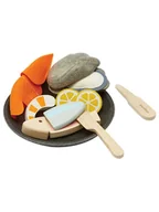 Zabawy w naśladowanie dorosłych - Plan Toys Półmisek owoców morza - 2+ - miniaturka - grafika 1