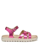 Buty dla dziewczynek - Geox Sandały J Soleima Gir J45GSA 000CF C8002 M Różowy - miniaturka - grafika 1