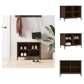 Szafki na buty - vidaXL Stojak na buty brązowy dąb 69x35x50 cm materiał drewnopochodny - Stojaki i szafki na buty - miniaturka - grafika 1