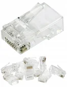 Wtyczki i adaptery - Neku Wtyki 8P8C końcówki RJ45 Utp 5e drut 10szt - miniaturka - grafika 1