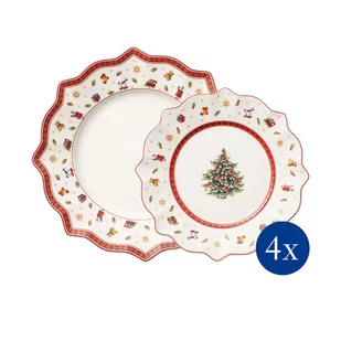 Villeroy & Boch Toy's Delight Zestaw talerzy dla 4 osób 14-8585-9015 - Pozostałe akcesoria świąteczne - miniaturka - grafika 2