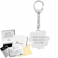 Breloki - Brelok Koniczyna na Szczęście SREBRO 925 Prezent GRAWER GRATIS - miniaturka - grafika 1