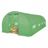 Szklarnie ogrodowe - Tunel Foliowy Szklarnia PREMIUM Siatka 2,5x4m Zielony 19mm Mocny - miniaturka - grafika 1
