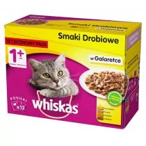 Whiskas Drobiowe Dania w galaretce Saszetka 100g 12733 - Mokra karma dla kotów - miniaturka - grafika 1