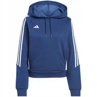 Bluzy damskie - Bluza damska adidas Tiro 24 Hooded granatowa IR7507 XL - miniaturka - grafika 1