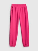 Spodnie sportowe damskie - 4F Spodnie dresowe joggery damskie - różowe XS - miniaturka - grafika 1