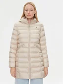 Kurtki damskie - Tommy Hilfiger Kurtka zimowa Global Stripe WW0WW39221 Écru Regular Fit - miniaturka - grafika 1