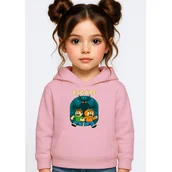 Bluzy dla dziewczynek - BLUZA DZIECIĘCA Z KAPTUREM 99 NOCY W LESIE ROBLOX 110-116 PREZENT - miniaturka - grafika 1