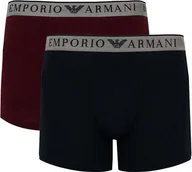Majtki męskie - Emporio Armani bokserki "2 Pack" - 1117693-F7201 - Niebieski - Rozmiar: S(EU) - miniaturka - grafika 1