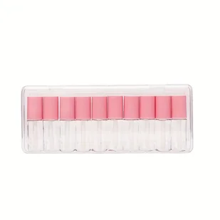 TEMU 10 szt. Mini Tubki na Błyszczyk 3ml - Hipoalergiczne, Bez PVC, Wielokrotnego Napełniania Pojemniki Kosmetyczne do Makijażu DIY i Codziennego - Pozostałe akcesoria kosmetyczne - miniaturka - grafika 1