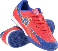 Piłka nożna - Buty piłkarskie halówki Huari Recoleti Jr IC czerwono-granatowe rozmiar 28 - miniaturka - grafika 1