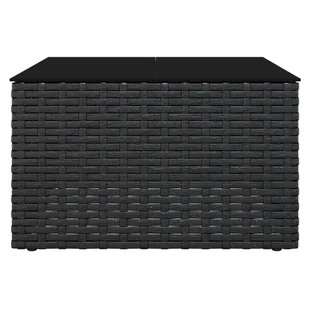 2-cz. ogrodowy zestaw wypoczynkowy, poduszki, czarny rattan PE vidaXL - Meble ogrodowe - miniaturka - grafika 10