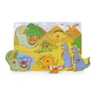 Układanki dla dzieci - Puzzle Układanka drewniana z pinezkami dinozaury Artyk - miniaturka - grafika 1